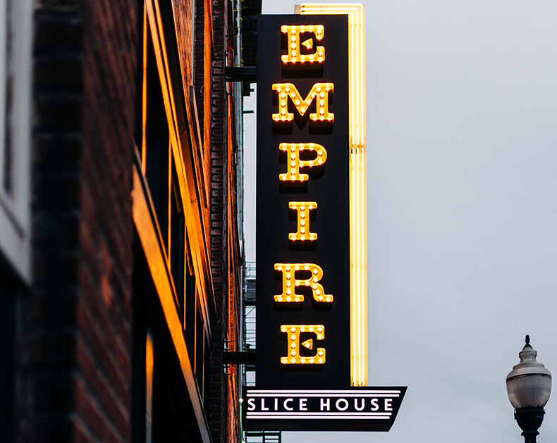 The best pizza Tulsa has can be found at Empire Slice House pizza restaurant serving the best NY style pies & beer.